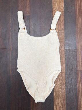 Hunza G Domino One Piece Swimsuit – Cream – Tried On Only